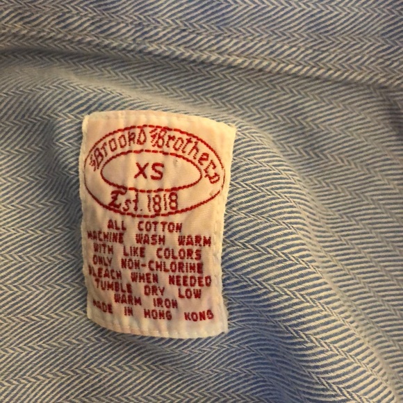 Brooks brothers vintage blue button down XS - Picture 2 of 5